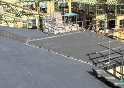 New roof installation underway on a residential property